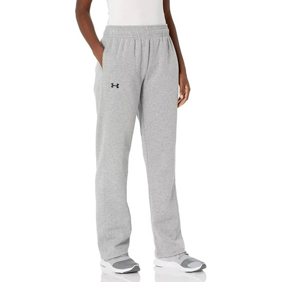 UNDER ARMOUR • Gray Armour Fleece Pants Sweatpants - Picture 1 of 4